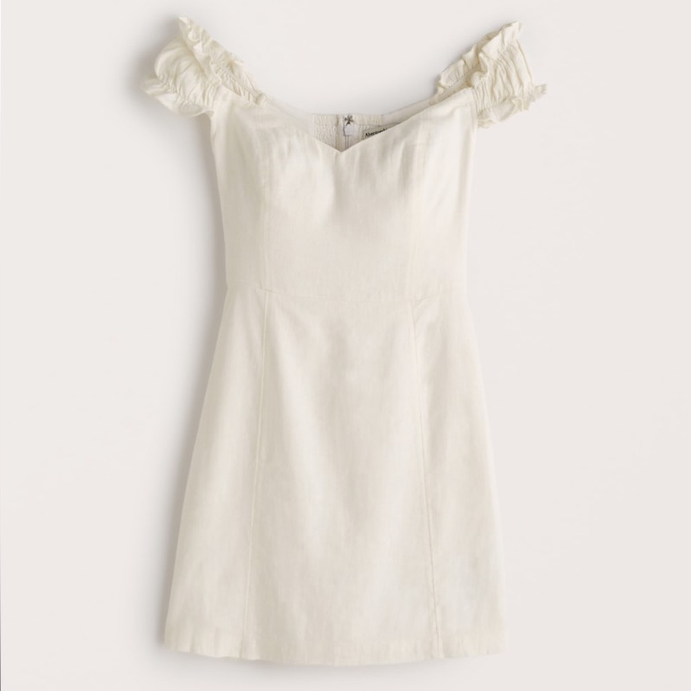 Abercrombie & Fitch Off-The-Shoulder Corset Mini Dress